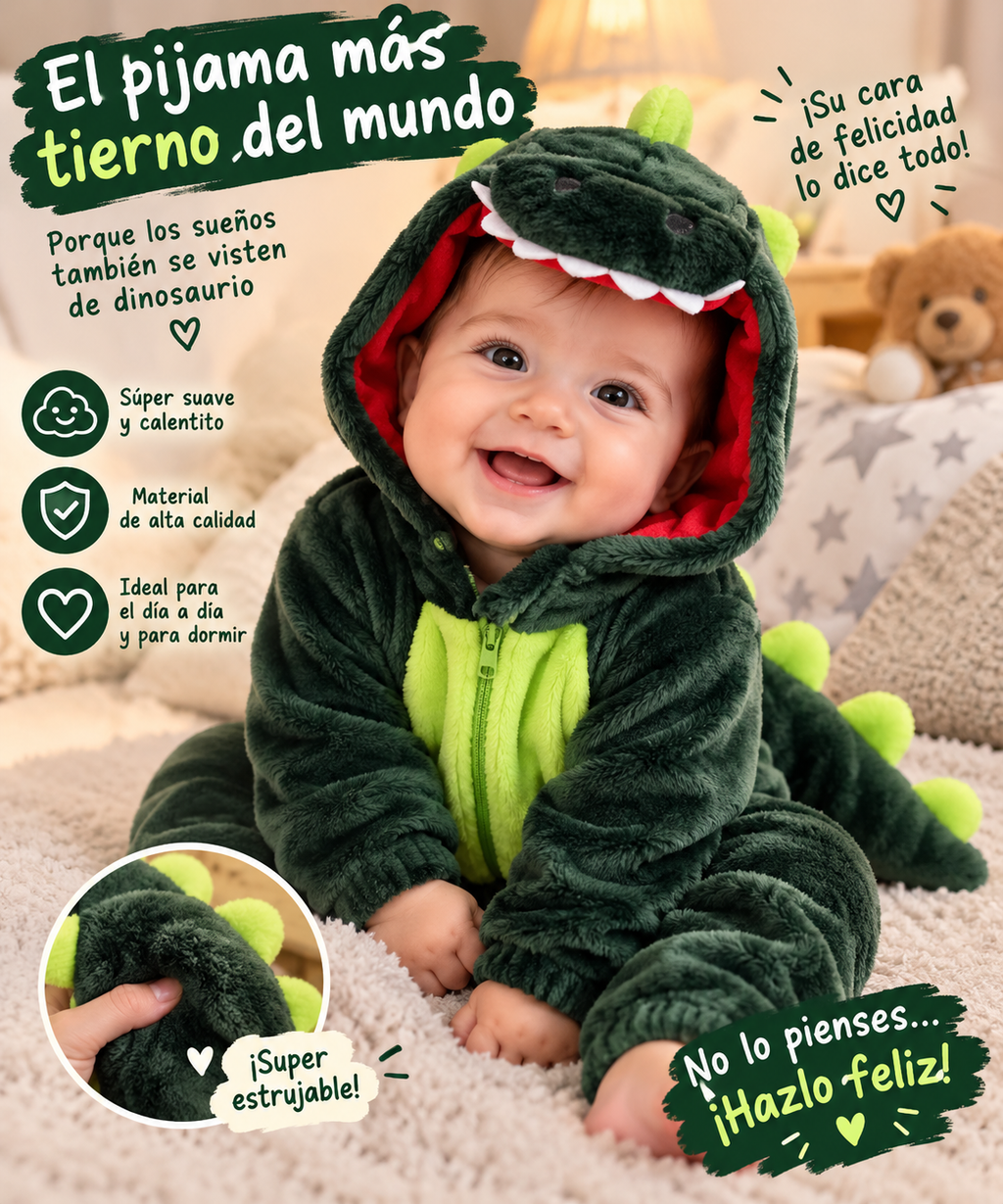 El Pijama Dinosaurio Más Adorable 🦖💚